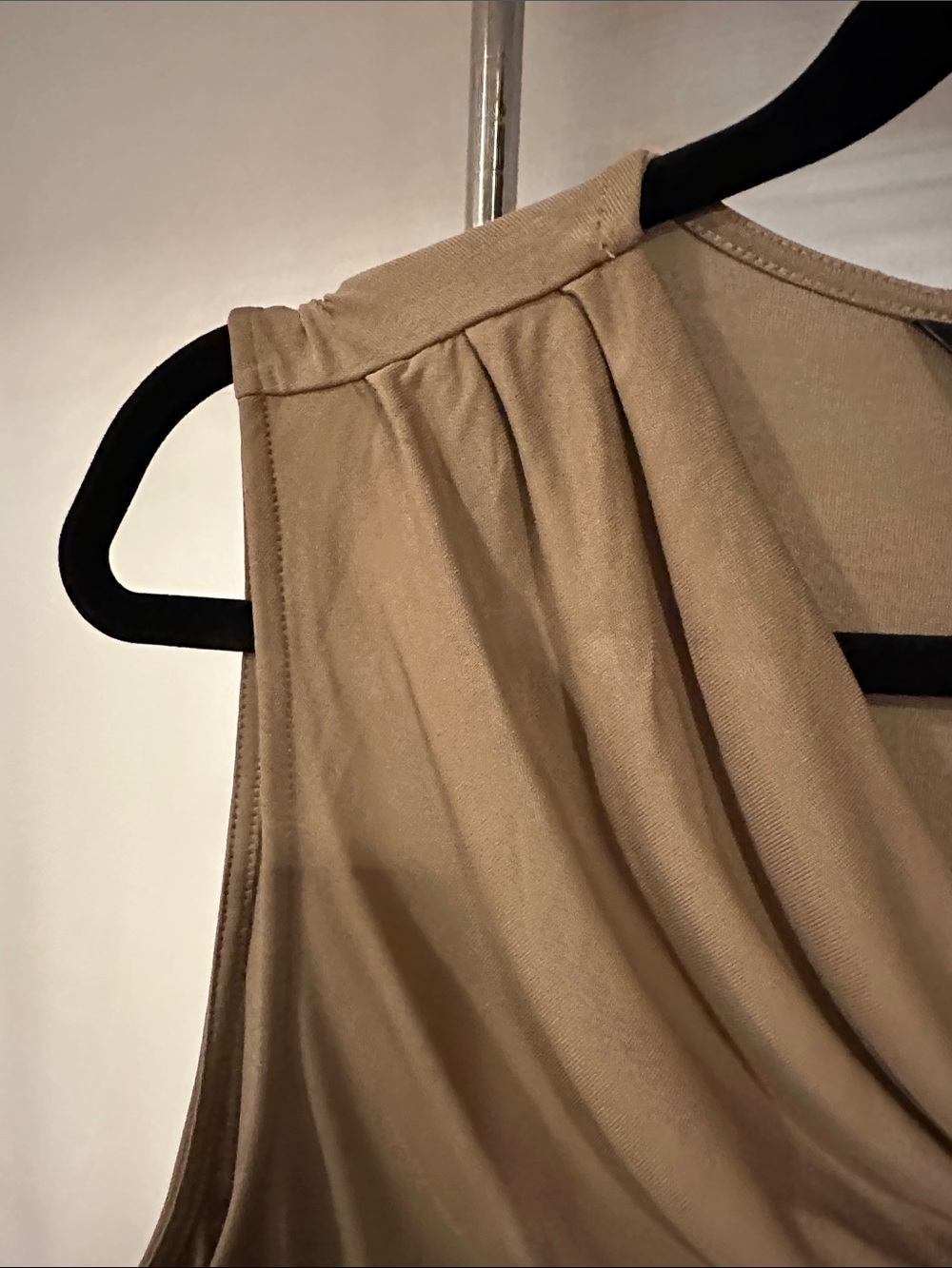 Banana Republic Factory Taupe Cowl Neck Sleeveless Camisole - Picture 4 of 4